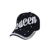 Gorra de Béisbol Nueva Transfronteriza Reina Diamante Moda Elegante Gorra de Pato Protección Solar para Exteriores Sombrero para el Sol Sombrero de Moda