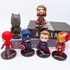 Decoración para Pastel de Cumpleaños Serie Spider-Man Juego de Siete Piezas Juego de Ocho Piezas Versión Q Versión Moe Muñeco Vengadores Horneado