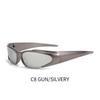 GLAZZY gafas de sol transfronterizas europeas y americanas para hombre y mujer gafas de sol para montar cyberpunk tecnología futurista Dinero de comercio exterior