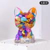 Grava de Cristal Natural Chicle Mascota Cachorro Bulldog Perro de Pelea Método Perro Muñeco de Cristal Perro Regalo de Vacaciones Adornos