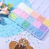 Bestseller internacional kit de contas de vidro 24 grades cor creme atacado pulseira DIY acessórios de joalheria materiais