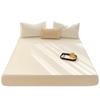 Sábana Bajera Ajustable de Algodón Lavado de Color Sólido Pieza Única Dormitorio de Estudiantes Individual Cubrecama Individual Grueso Protector de Colchón Simmons