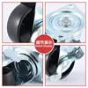 Rueda giratoria móvil de PP con tornillo universal, rueda direccional para el hogar, rueda de empuje de 1 pulgada, 2 pulgadas, 3 pulgadas, rueda universal para estante