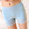 Verão Novas Leggings Finas Coreanas Flor Queimada Recortadas Calças Três Quartos Anti-Exposição Roupa Exterior Calções de Segurança para Mulheres