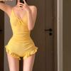 Novedad 2025 Traje de baño para mujer que cubre el vientre Adelgazante Conservador Ropa de baño Manga larga Fuente termal Dopamina