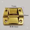 Accesorios para Equipaje Vintage, Estilo de Borde Alto y Bajo Doble Cerradura Grande, Cerradura de Maleta, Broche de Maleta Estilo Antiguo, Hebilla de Cerradura Color Dorado