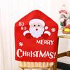 Decorações de Natal desenho animado Papai Noel boneco de neve capa de cadeira boneca hoho capa de cadeira mesa de jantar decoração de Natal