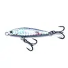 Isca Aerodinâmica para Arremesso de Longa Distância com Três Anzóis, Padrão de Escamas de Peixe, Isca de Pesca para Peixes Pequenos, Isca Artificial