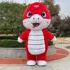 Disfraz de Muñeco de Dibujos Animados del Año de la Serpiente Disfraz de Muñeco de Serpiente Inflable Mascota de la Serpiente del Zodiaco Traje de Prop para Actividad y Performance
