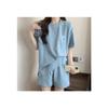 Traje casual deportivo de manga corta para mujer, verano, delgado, holgado, para estudiantes, versátil, estilo Hong Kong, nicho, shorts de dos piezas, Ins