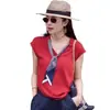 Camisa de manga corta ligeramente lujosa con cuello de diseño de cinta para mujer, nueva moda de verano, top elegante y versátil