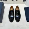 Sapatos Masculinos de Couro Genuíno Transfronteiriços Dio Sapatilhas Penny Multimaterial Brilhantes Slip-on Masculinos de Salto Baixo