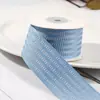Fita de Poliéster Listrada Laço DIY Flor Material de Embalagem Caixa de Presente para Assar Fita Decorativa para Chapéu