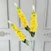 Flor Artificial de Boca-de-Leão de 3 Pétalas Delphinium Jacinto Violeta Flor Falsa Decoração de Casa Casamento Arranjo Floral