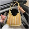 Versión Coreana Transfronteriza Verano 2025 Nuevo Viaje Ocio Vacaciones Estilo Perezoso Bolso Dumpling Un Hombro Diagonal Bolso Commuter para Mujer