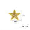 Nueva tela de estrella plana de cinco puntas, adhesiva termofusible para bordar, para bolsos, zapatos y sombreros, parche decorativo con agujeros, venta al por mayor