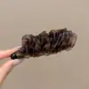 Pinza grande para el pelo estilo coreano para mujer, pinza banana para coleta alta, suave y elegante, lindo accesorio para el cabello
