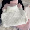 [En stock suéter de cuello alto para niños y niñas otoño e invierno nuevo suéter de terciopelo para niñas pequeñas color sólido para niños]