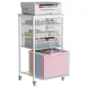 Archivador móvil de gran capacidad para oficina en casa, carrito de almacenamiento multifuncional con cajón, carrito para archivos, transfronterizo