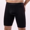 Ropa interior de verano anti-desgaste para piernas de seda de hielo para hombre, transpirable para correr, talla extra grande, extralarga, bóxer de malla fina