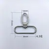Venta directa del fabricante: Llavero de aleación galvanizada, Gancho de muñeca, Hebilla versátil para correa, Hebilla de presión, Piezas de accesorios para manualidades
