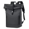 Mochila Transfronteiriça Masculina Grande Capacidade Roll-Top para Laptop Mochila de Negócios de Alta Qualidade para Estudante Universitário Deslocamento