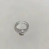 Anillo de Moda Minimalista Elegante y Lujoso, Diseño de Nicho Elegante y Exquisito, Anillo de Dedo Índice de Gama Alta, Anillo Ajustable de Moda