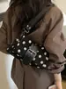 Bolso grande de lunares estilo coreano para mujer, diseño de nicho, moderno bolso de hombro y bandolera para el trabajo, mochila casual