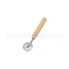 Em estoque cortador de bolo carvalho roda de bolo aço inoxidável roda de bolo faca de pizza faca de rolo molde de biscoito fabricantes atacado