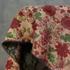 Estilo Palacio Europeo Floral en Relieve Jacquard de Seda Dorada Tela para Vestido Retro Chaleco de Vestido Hilo Teñido Tela para Sofá