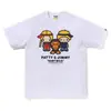 Camiseta de manga corta de la marca japonesa de moda BAPE, peso pesado de verano 240g algodón puro, camuflaje de cabeza de mono, tiburón mono, venta al por mayor transfronteriza