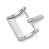 Hebilla de reloj de acero inoxidable 304 en stock, cepillada, esmerilada, 3.0, correa de reloj de silicona de piel de vaca con lengüeta de lizai sólida, hebilla de pasador