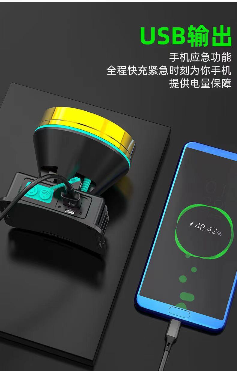 户外远射充电夜钓鱼矿灯