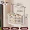 Estante de almacenamiento para cocina, para uso doméstico, para artículos de cocina cotidianos, especias, cebollas, jengibre y ajo, multicapa, diseño de montaje en pared sin perforación