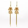 Super fada estilo antigo artístico flor borla brincos design versátil gancho de orelha luz estilo de luxo elegante personalidade brincos da moda