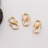 Hebilla S Chapada en Oro de Cobre Fundido Hebilla de Pulsera de Collar Hebilla de Conexión DIY Cabeza de Hebilla Accesorios para Pulseras de Cuentas Materiales para Joyería Accesorios