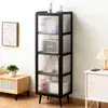 Estantería de pie multicapa para sala de estar, dormitorio, estudio, almacenamiento de artículos varios, gabinete de almacenamiento ensamblado