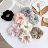 Círculo de cabelo de pelúcia grande círculo intestinal fada outono e inverno novidades corda de cabeça doce feminina simples all-match feminino cocar corda de cabelo