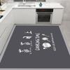 Alfombrilla de Piso Grande para Cocina Fácil de Cuidar a Prueba de Aceite Sin Lavado Impermeable Cubierta Completa Alfombrilla de Piso de PVC Fregable Alfombrilla Antideslizante