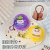 Bolsa de monedas de peluche de fruta linda para bebé, colgante de bolso de mujer hecho a medida, bolsa para auriculares de pareja y amigos al por mayor