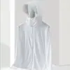Uau, Roupa de Proteção Solar Fina com Capuz de Verão Feita Sob Medida para Homens, Jaqueta de Pesca Respirável de Seda de Gelo Anti-UV, Novo Modelo 2026