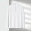 Camisa polo casual de lujo para hombre con cuello pequeño, nueva moda de otoño 2026 camiseta, camiseta polo casual de color liso de moda