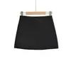 7697-26 Estilo Primavera Estilo Coreano Cintura Alta Color Sólido Falda de Traje Que Muestra la Longitud de la Pierna, Falda Corta de Corte A