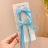 Pinza para el cabello con lazo de cinta para niños, horquilla para el cabello de bebé de estilo chino trenzado, tocado para niña de estilo antiguo de la dinastía Han, accesorios para el cabello hechos a mano