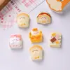 Brinquedo de Comida Realista com Fundo Plano Torrada Milho Resina Pequenos Acessórios DIY Grampo de Cabelo Acessórios de Cabelo para Crianças Decorações de Tamanco