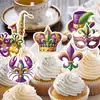 Carnaval de Nuevos Productos Transfronterizos Decoración para Pastel Inserto Máscara Carnavales Creativos Inserto Pequeño Inserto para Postre