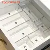 Divisor de cajón transparente caja organizadora empotrada para papelería de escritorio, caja organizadora transparente de acrílico para cosméticos de escritorio