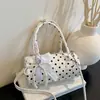 Bolsa Almofada Casual com Design Nicho e Textura 2025 Primavera Nova Tendência de Moda Bolsa Feminina Simples de Ombro Transversal
