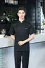 Uniforme de Chef de Verano Blanco de Alta Gama para Hotel y Restaurante, Manga Corta, Transpirable, Delgado, Cómodo, Sencillo y Elegante