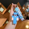 Llavero Creativo de Goma Suave para Minecraft Colgante Llavero Personaje Decoración de Coche Muñeco de Dibujos Animados Adorno Venta al por Mayor
